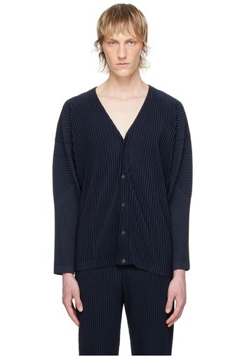 HOMME PLISSÉ ISSEY MIYAKE Navy Basics Cardigan