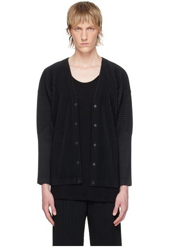 HOMME PLISSÉ ISSEY MIYAKE Black Basics Cardigan