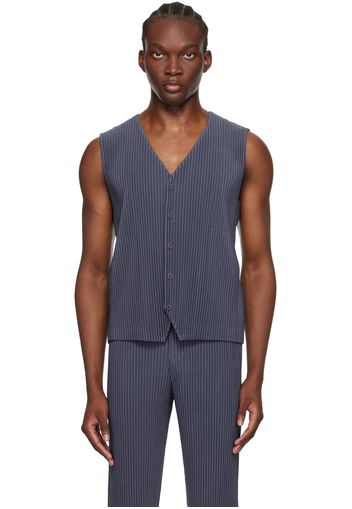 HOMME PLISSÉ ISSEY MIYAKE Navy Tailored Pleats 2 Vest