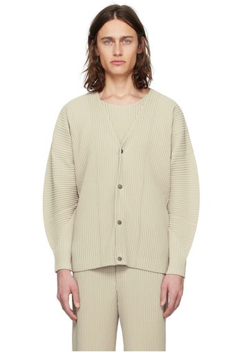 HOMME PLISSÉ ISSEY MIYAKE Beige Monthly Color March Cardigan