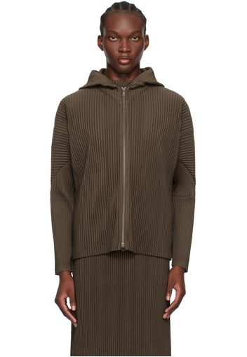 HOMME PLISSÉ ISSEY MIYAKE Khaki Monthly Color April Hoodie