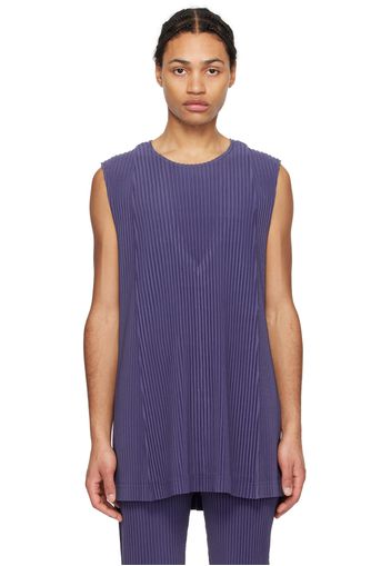 HOMME PLISSÉ ISSEY MIYAKE Navy Monthly Color February Tank Top