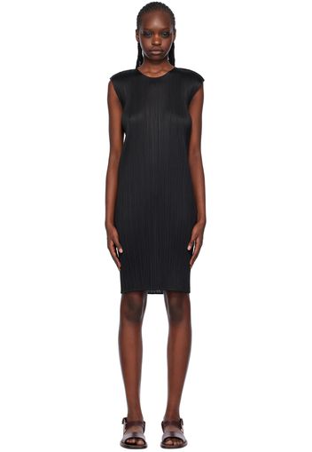 Pleats Please Issey Miyake Black Basics Minidress