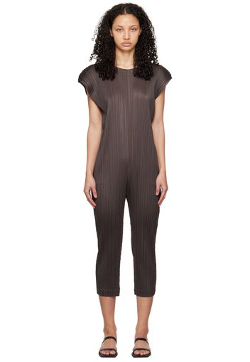 PLEATS PLEASE ISSEY MIYAKE Gray Monthly Colors January Jumpsuit