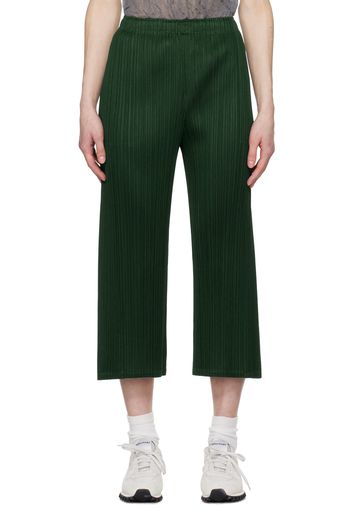 PLEATS PLEASE ISSEY MIYAKE Green Monthly Colors March Trousers