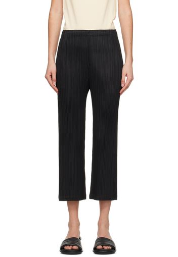 PLEATS PLEASE ISSEY MIYAKE Black Monthly Colors February Trousers