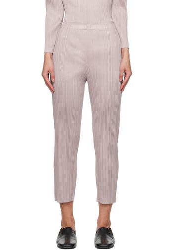 PLEATS PLEASE ISSEY MIYAKE Pink Monthly Colors January Trousers