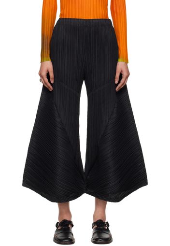 PLEATS PLEASE ISSEY MIYAKE Black Thicker Bottoms 2 Trousers