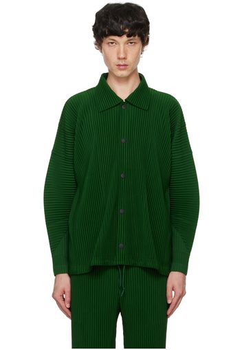 HOMME PLISSÉ ISSEY MIYAKE Green Monthly Color August Jacket