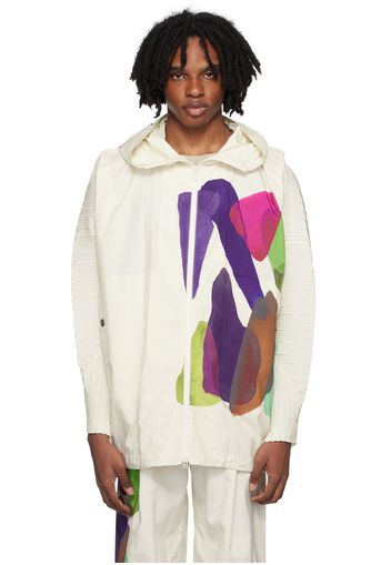 HOMME PLISSÉ ISSEY MIYAKE Off-White Cascade Picturesque Jacket