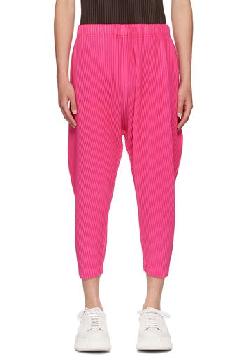 HOMME PLISSÉ ISSEY MIYAKE Pink Colorful Pleats Trousers