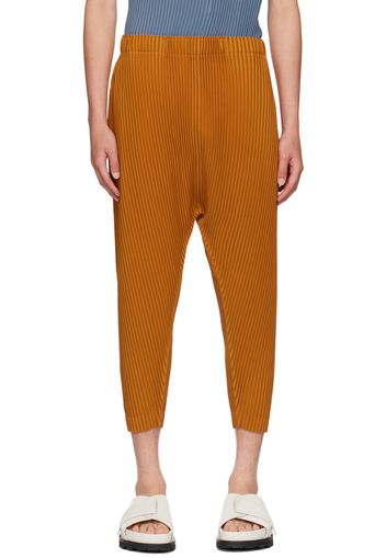 HOMME PLISSÉ ISSEY MIYAKE Orange Colorful Pleats Trousers