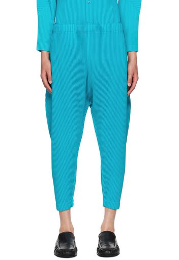 HOMME PLISSÉ ISSEY MIYAKE Blue Colorful Pleats Trousers