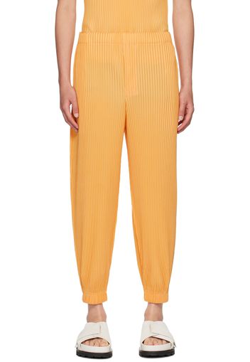 HOMME PLISSÉ ISSEY MIYAKE Orange Monthly Color June Trousers