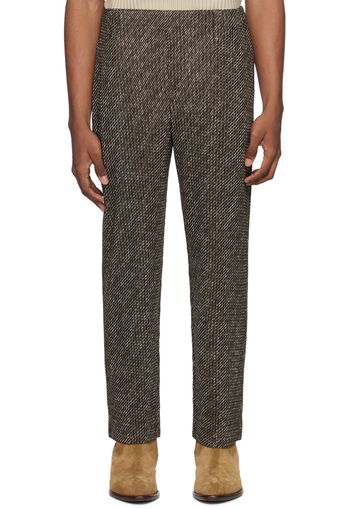 HOMME PLISSÉ ISSEY MIYAKE Brown Diagonals Trousers