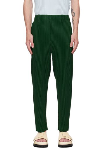 HOMME PLISSÉ ISSEY MIYAKE Green Tailored Pleats 1 Trousers