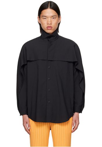 HOMME PLISSÉ ISSEY MIYAKE Black PL Ramie Shirt