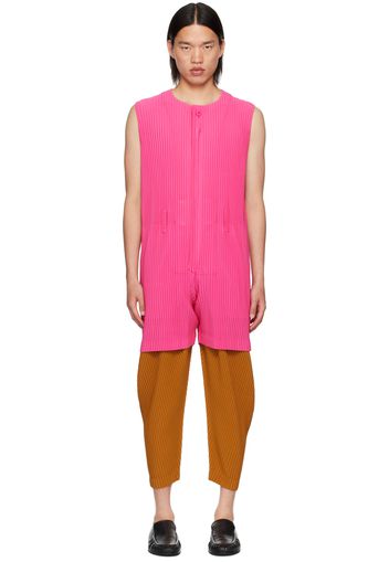 HOMME PLISSÉ ISSEY MIYAKE Pink Colorful Pleats Jumpsuit