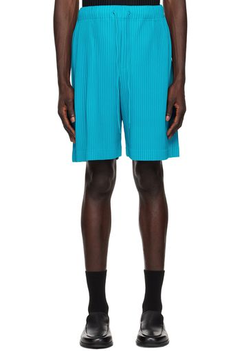 HOMME PLISSÉ ISSEY MIYAKE Blue Colorful Pleats Bottoms Shorts