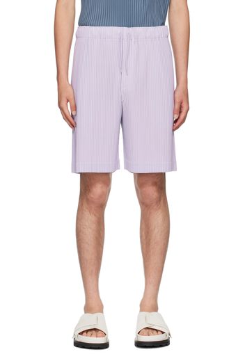 HOMME PLISSÉ ISSEY MIYAKE Purple Colorful Pleats Shorts