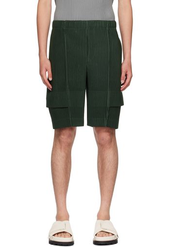 HOMME PLISSÉ ISSEY MIYAKE Green Cargo Shorts