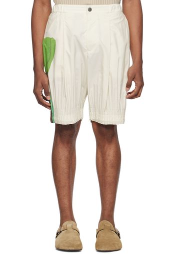 HOMME PLISSÉ ISSEY MIYAKE Off-White Cascade Picturesque Shorts