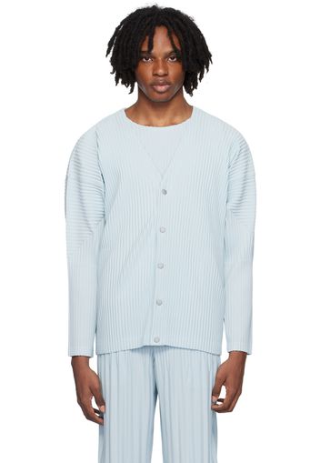 HOMME PLISSÉ ISSEY MIYAKE Blue Color Pleats Cardigan