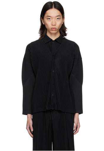 HOMME PLISSÉ ISSEY MIYAKE Black Basics Cardigan