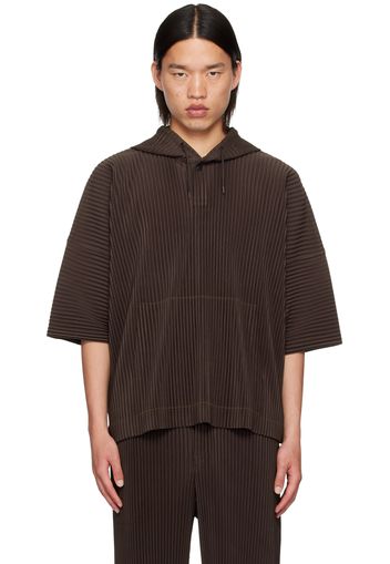 HOMME PLISSÉ ISSEY MIYAKE Brown Monthly Color June Hoodie