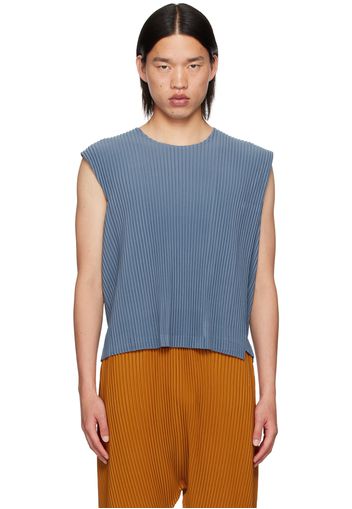 HOMME PLISSÉ ISSEY MIYAKE Blue Rectangle Tank Top