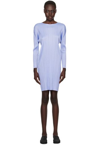 PLEATS PLEASE ISSEY MIYAKE Blue Monthly Colors August Minidress