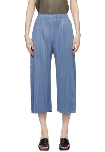 PLEATS PLEASE ISSEY MIYAKE Blue Monthly Colors June Trousers