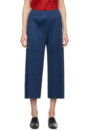 PLEATS PLEASE ISSEY MIYAKE Blue Monthly Colors June Trousers