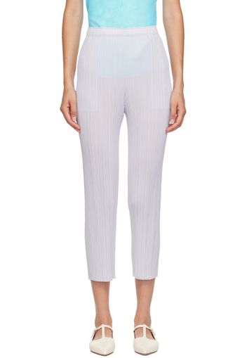 PLEATS PLEASE ISSEY MIYAKE Gray Monthly Colors July Trousers