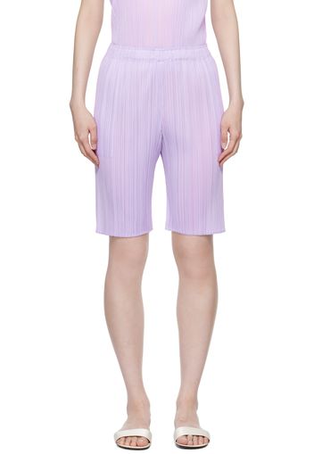 PLEATS PLEASE ISSEY MIYAKE Purple Monthly Colors April Shorts