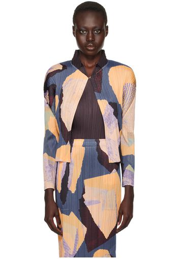 PLEATS PLEASE ISSEY MIYAKE Multicolor Meteorite Cardigan