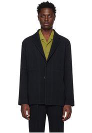 Homme Plissé Issey Miyake Black Wool Like Light Blazer