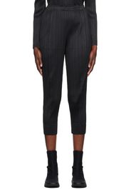 Pleats Please Issey Miyake Black Monthly Colors September Trousers