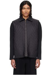 HOMME PLISSÉ ISSEY MIYAKE Black Padded Pleats Vest