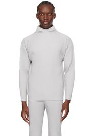 HOMME PLISSÉ ISSEY MIYAKE Gray Basics Turtleneck