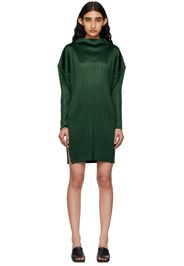 PLEATS PLEASE ISSEY MIYAKE Green Monthly Colors February Minidress