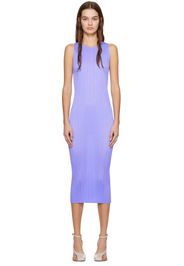 Pleats Please Issey Miyake Blue Basics Maxi Dress