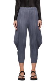 PLEATS PLEASE ISSEY MIYAKE Gray Thicker Bottoms 1 Trousers