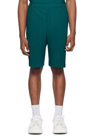 HOMME PLISSÉ ISSEY MIYAKE Green Monthly Color May Shorts