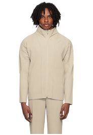 HOMME PLISSÉ ISSEY MIYAKE Beige Color Pleats Jacket