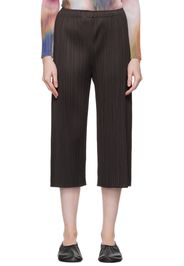 PLEATS PLEASE ISSEY MIYAKE Black Monthly Colors August Trousers