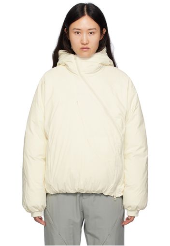 POST ARCHIVE FACTION (PAF) White Raglan Down Jacket