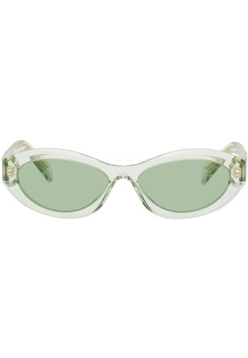 Prada Eyewear Green Symbole Sunglasses