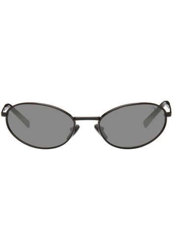 Prada Eyewear Black Logo Sunglasses