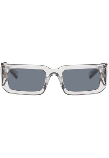 Prada Eyewear Gray Rectangular Sunglasses